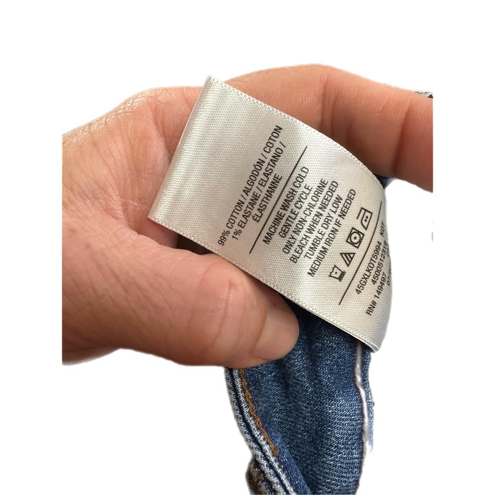 Joes Jeans Womens‎ Size 25 Flare Leg Distressed Frayed Hem Blue Denim Jeans - Picture 6 of 7